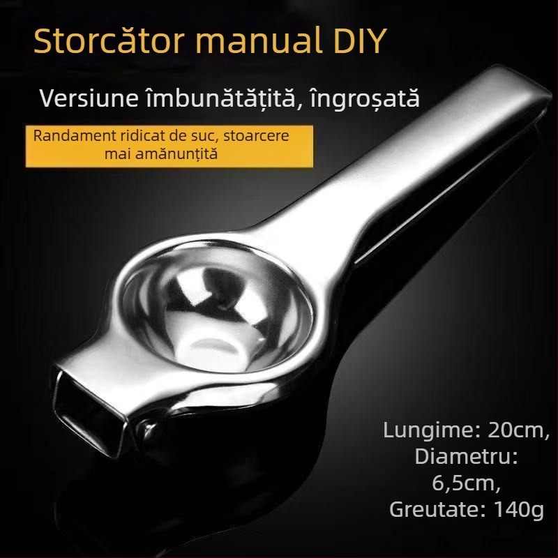 Sorcător de citrice din oțel inoxidabil, manual, pentru lămâi, lime și portocale