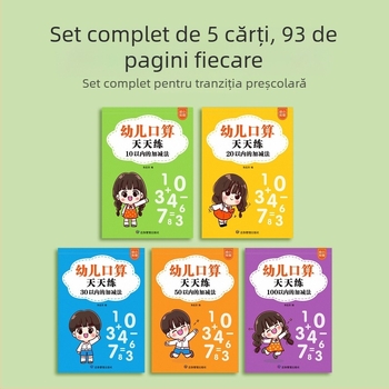 Clasa întâi: carduri pentru calcul mental adunare/scădere până la 20, tabel cu mnemonice numerice — caiet de exerciții