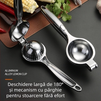 Storcător manual din aliaj de zinc pentru lămâi, mere și portocale – storcător de fructe pentru uz casnic