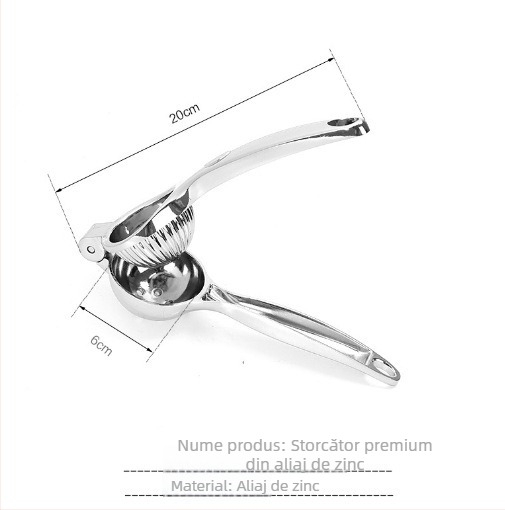 Storcător manual din aliaj de zinc pentru lămâi, mere și portocale – storcător de fructe pentru uz casnic