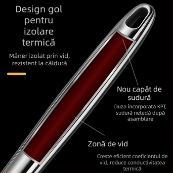 Spatulă din oțel inoxidabil 304, mâner lung, pentru gătit casnic, construcție monobloc, rezistentă la căldură, antiaderentă