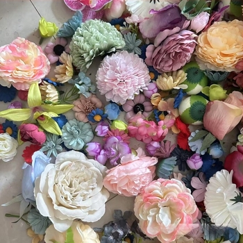 Flori artificiale din mătase pentru accesorii de păr, haine și pălării, agrafe de păr, decorațiuni de nuntă și recuzită pentru fotografii