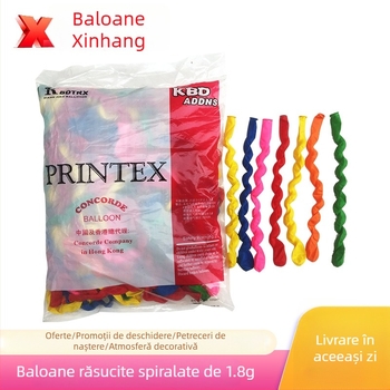 Balon spiralat din latex, 18 inch, întărit, 1,8 g, pentru KTV