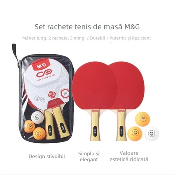 Set de tenis de masă Morning Light pentru copii și adulți cu două prinderi AST09316