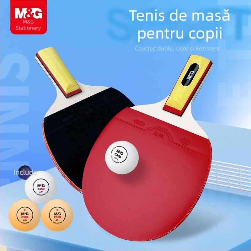 Set de tenis de masă Morning Light pentru copii și adulți cu două prinderi AST09316