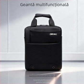 Geantă de umăr pentru afaceri, bărbați, cu capacitate mare, ușoară, lux discret