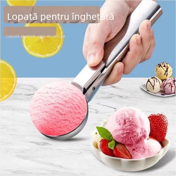 Lingură din oțel inoxidabil pentru înghețată și instrument de formare a bilelor din fructe