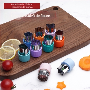 Set de 12 piese cu forme pentru paste în formă de fluture și șabloane pentru fructe, cu forme din oțel inoxidabil pentru legume, unelte de bucătărie creative, lucrate manual