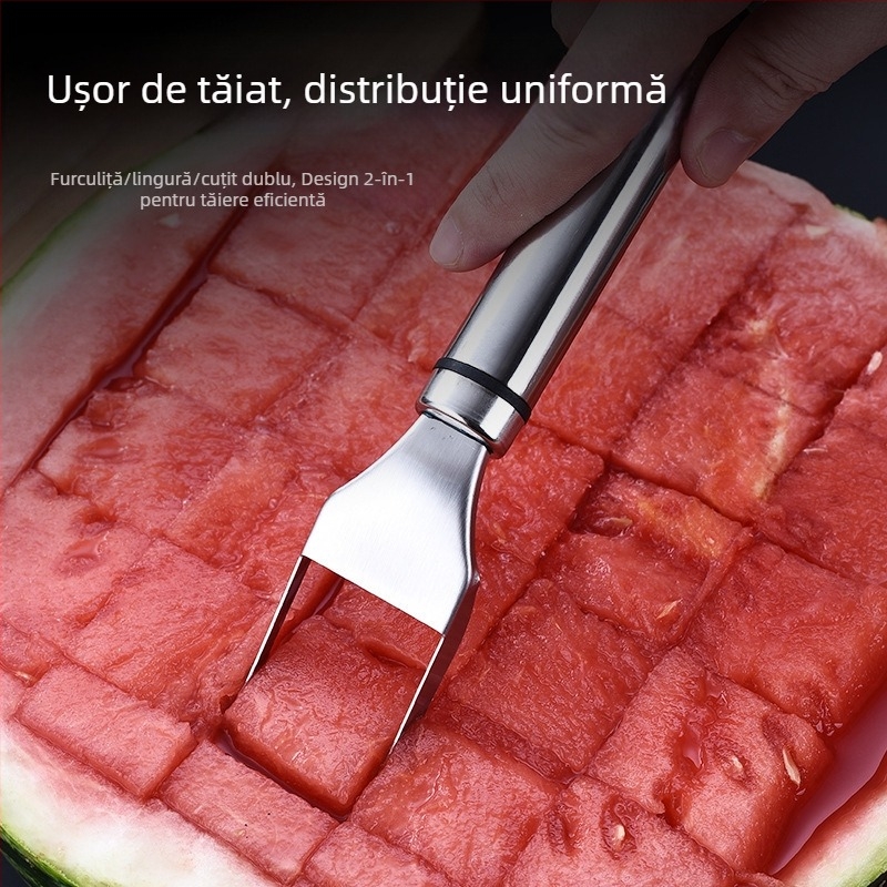 Cuțit din oțel inoxidabil, dual pentru pepene și divizor de fructe