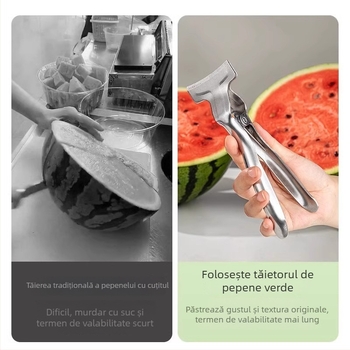 Unealtă din oțel inoxidabil pentru despărțirea pepenilor în jumătate, divizor pentru fructe