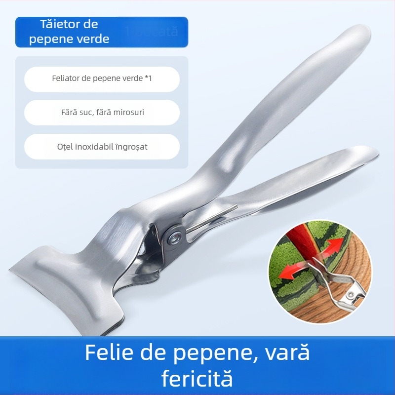 Unealtă din oțel inoxidabil pentru despărțirea pepenilor în jumătate, divizor pentru fructe