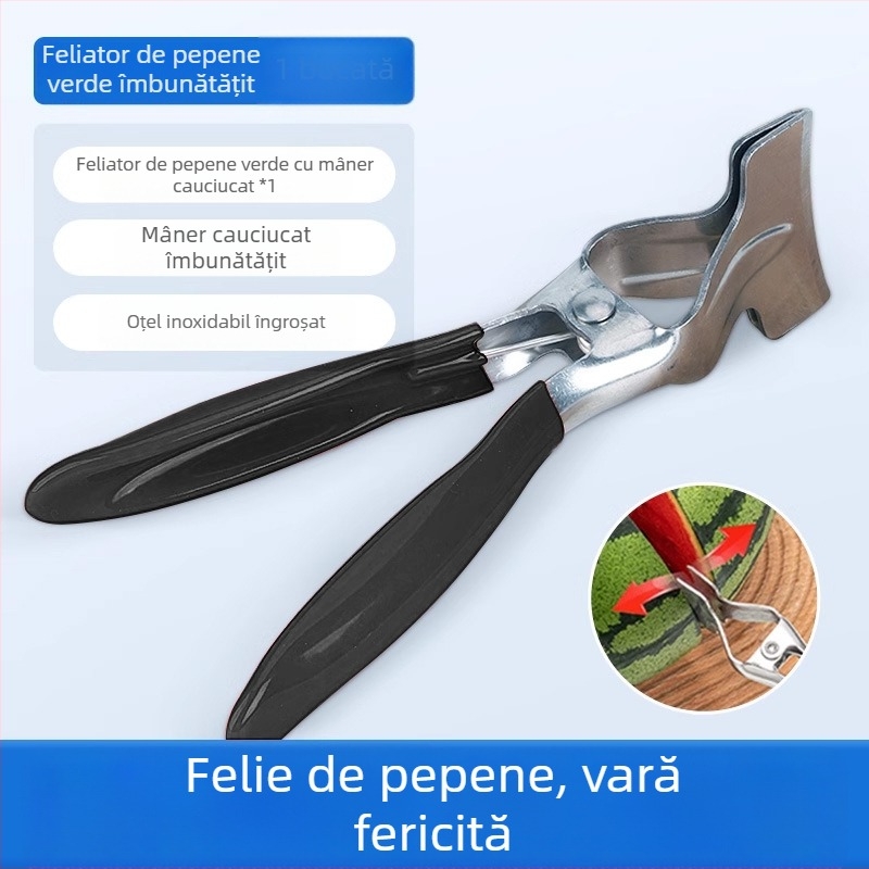 Unealtă din oțel inoxidabil pentru despărțirea pepenilor în jumătate, divizor pentru fructe