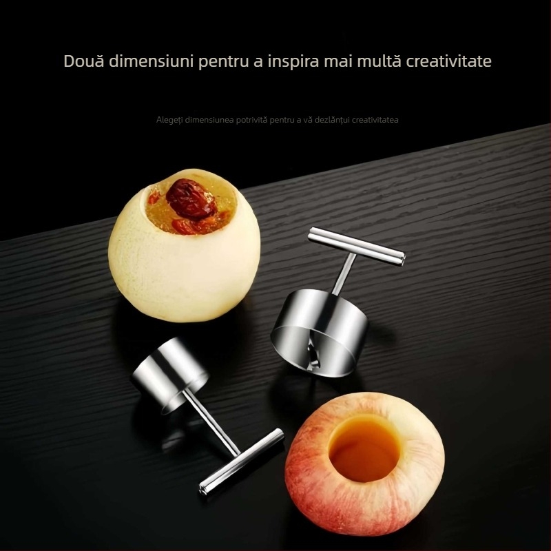 Descoretor de fructe din oțel inoxidabil pentru mere și pere, divizor de fructe, ustensilă de bucătărie