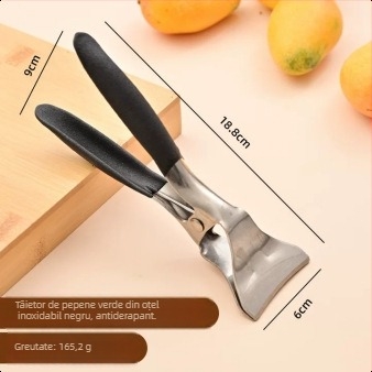 Tăietor și divizor pentru pepene din oțel inoxidabil — gadget de bucătărie modern minimalist