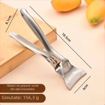 Tăietor și divizor pentru pepene din oțel inoxidabil — gadget de bucătărie modern minimalist