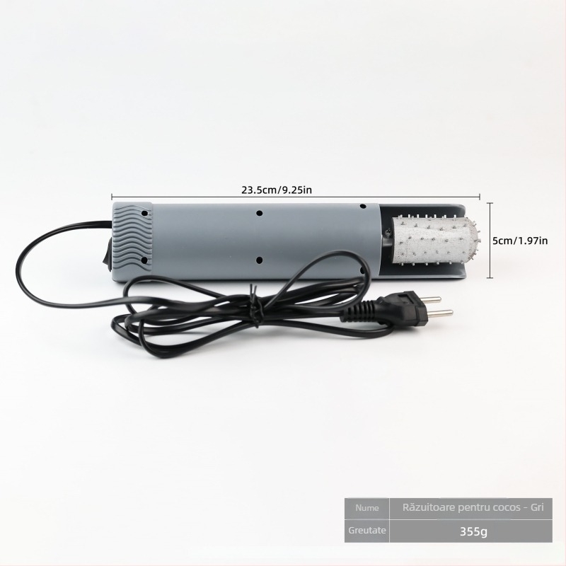 Extractor electric pentru carne de cocos pentru uz casnic, cu design anti-stropire, răzuitor de carne de cocos