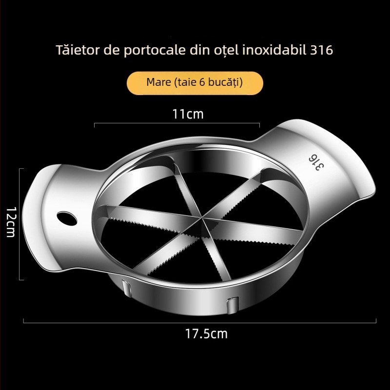 316 oțel inoxidabil – instrument pentru eliminarea cotorului fructelor și tăierea pentru pere și mere