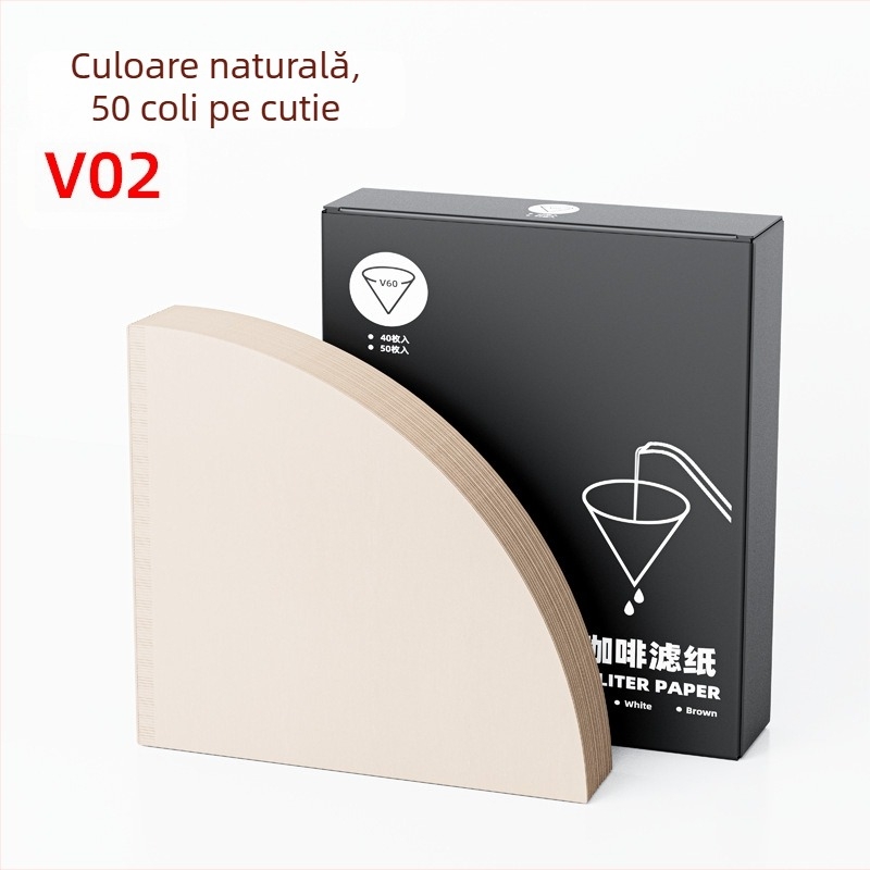 Filtru de cafea personalizabil pentru preparare prin pour-over cu ceașcă V60