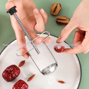 304 oțel inoxidabil — instrument pentru scoaterea sâmburilor din jujube și cireșe, ustensilă de bucătărie