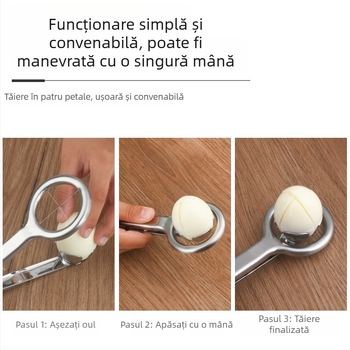 Tăietor de ouă din oțel inoxidabil 304 — instrument de bucătărie multifuncțional