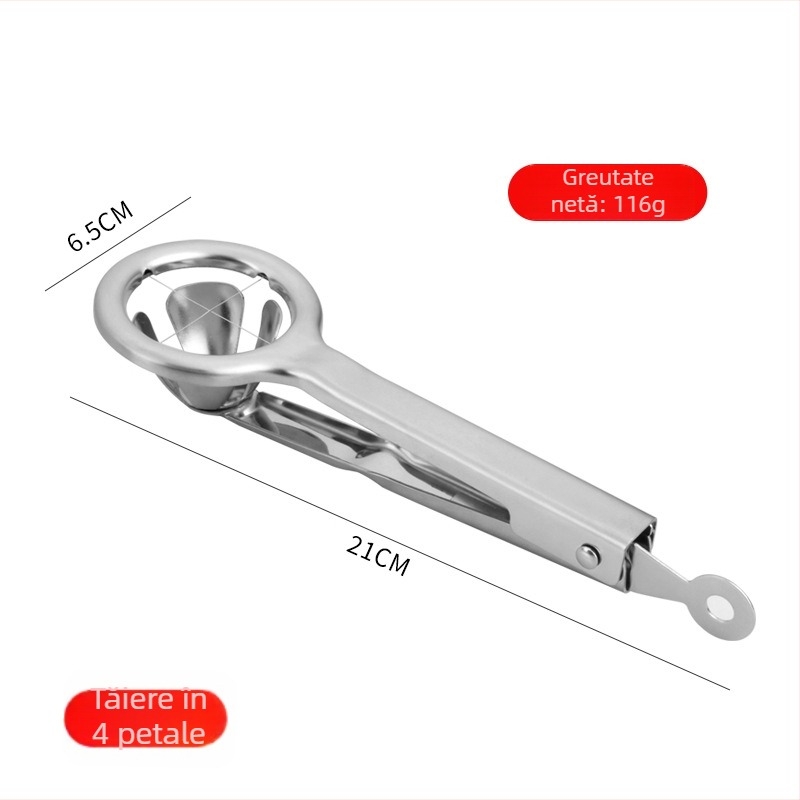 Tăietor de ouă din oțel inoxidabil 304 — instrument de bucătărie multifuncțional