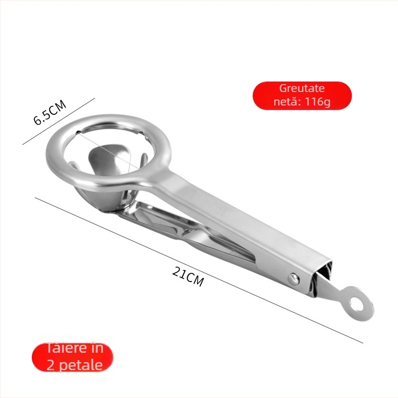 Tăietor de ouă din oțel inoxidabil 304 — instrument de bucătărie multifuncțional