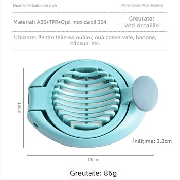 Separator ABS de Ouă – Multifuncțional pentru Ouă Conservate și Feliator pentru Legume și Fructe