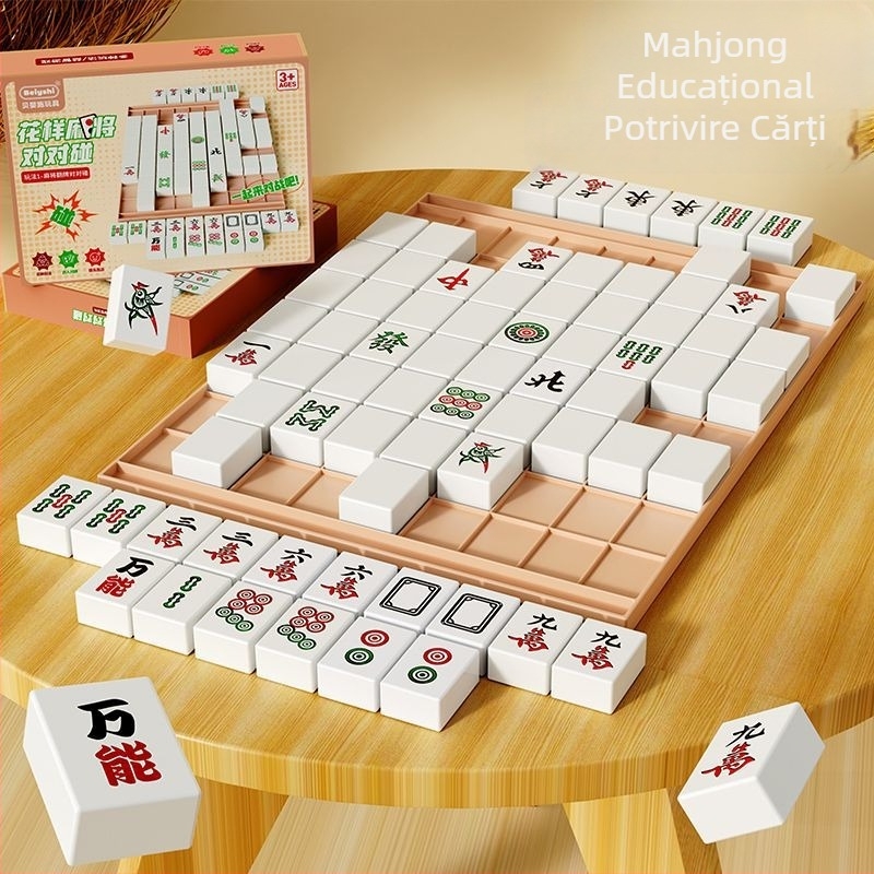 Joc de masă Mahjong creativ pentru gândire și memorie – puzzle, logică și mai multe moduri de joc