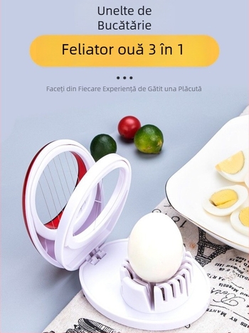 Tăietor de ouă 3 în 1 – aparat de bucătărie multifuncțional