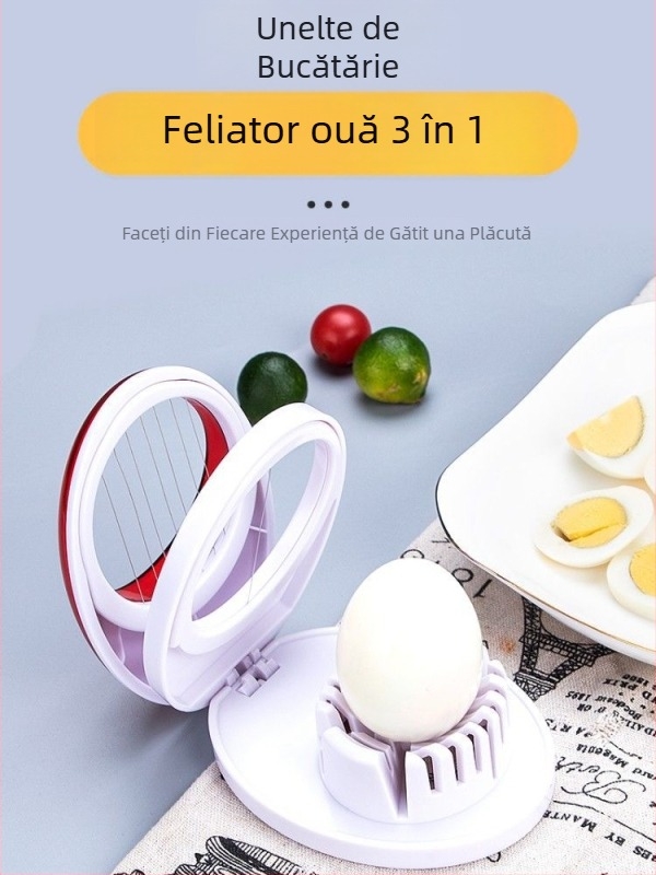 Tăietor de ouă 3 în 1 – aparat de bucătărie multifuncțional
