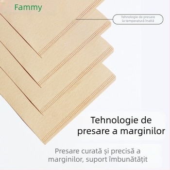 V60 Filtru de cafea – Filtru de hârtie pentru cafea, conic, culoare naturală