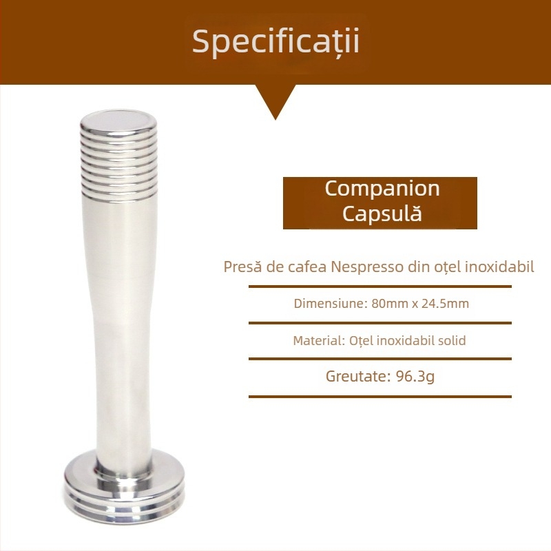 Filtru reutilizabil din oțel inoxidabil pentru capsule Nestlé Nespresso