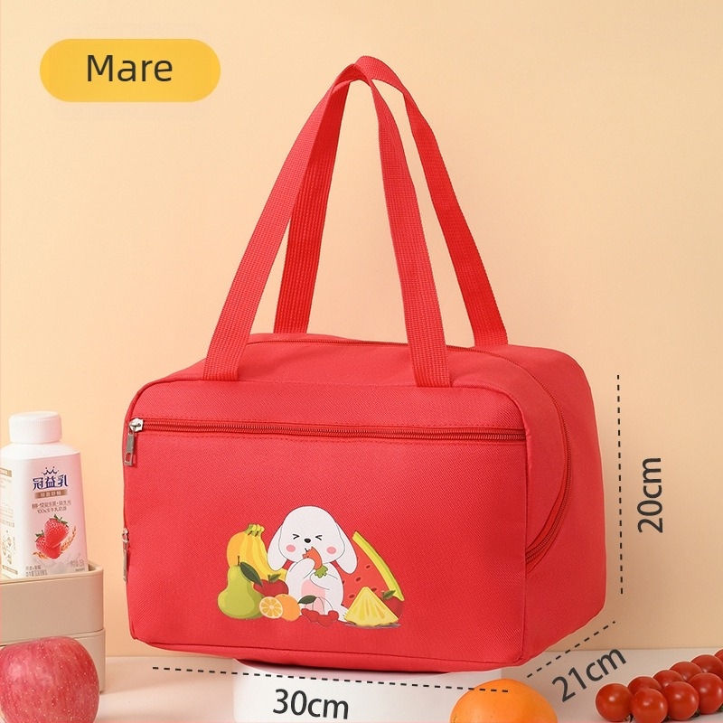 Geantă izolantă pentru prânz cu design de iepuraș drăguț, husă pentru monede, gentuță pentru machiaj și igienă, cutie de picnic, pachet de răcire, potrivită pentru activități în aer liber