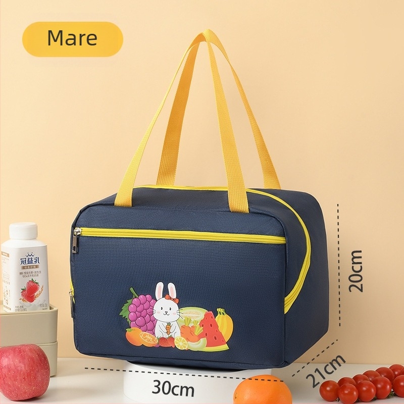Geantă izolantă pentru prânz cu design de iepuraș drăguț, husă pentru monede, gentuță pentru machiaj și igienă, cutie de picnic, pachet de răcire, potrivită pentru activități în aer liber