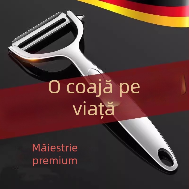 Descojitor de bucătărie din oțel inoxidabil, multifuncțional, pentru cartofi, mere și pepene