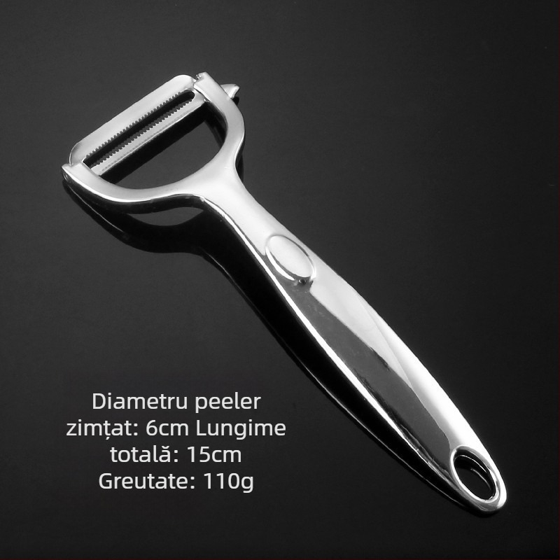 Curățitor de legume și fructe din oțel inoxidabil 304, cu model punctat