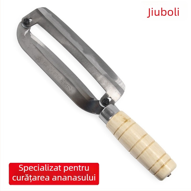 Cuțit Kuboli pentru ananas și decojit, Unealtă profesională de decojit ananas, Model 18-5