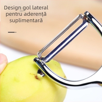Descojitor din oțel inoxidabil pentru fructe și legume, multifuncțional