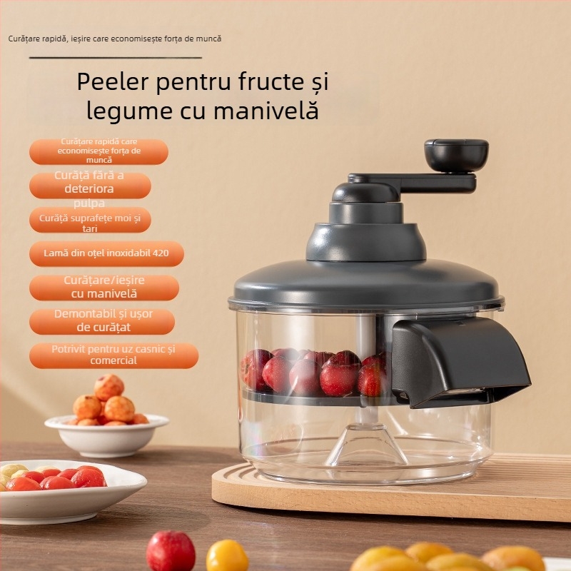 Curățitor electric pentru fructe și legume, dispozitiv compact de bucătărie, multifuncțional