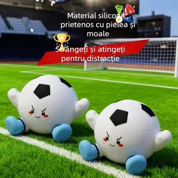 Lampă de birou din silicon, în formă de fotbal, decorativ, activare la atingere, temporizator, iluminare ambientală, USB reîncărcabilă