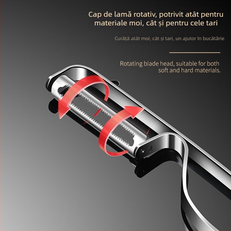 Curățător de legume din oțel inoxidabil pentru mere, cartofi și fructe