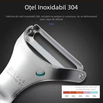 304 oțel inoxidabil – cuțit multifuncțional pentru curățarea fructelor și legumelor, răzătoare pentru mere