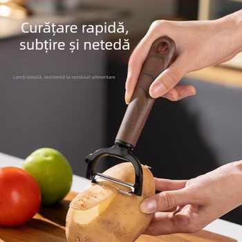 Cuțit de decojit din oțel inoxidabil pentru fructe, lamă pentru ananas și decojit mere – instrument de bucătărie