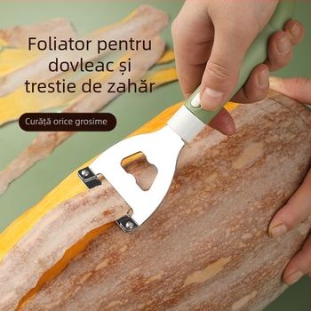 Curățător de coajă pentru dovleac și pepene de iarnă — lamă din oțel inoxidabil, ascuțită și durabilă; unealtă multifuncțională pentru curățare