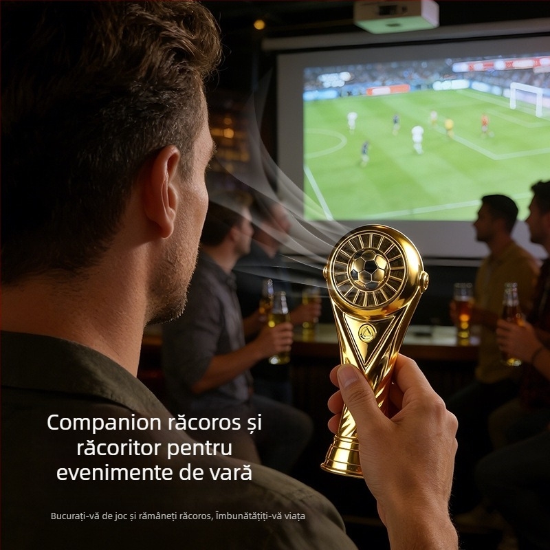 2026 Noul Model Trofeu Fotbal - Ventilator Mini USB pentru Birou