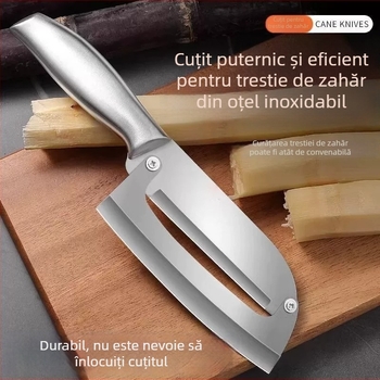 Decojitor de bucătărie din oțel inoxidabil, multifuncțional pentru cartofi, trestie de zahăr și ananas