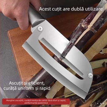 Decojitor de bucătărie din oțel inoxidabil, multifuncțional pentru cartofi, trestie de zahăr și ananas