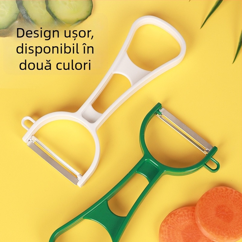 Camellia Cuțit de curățat și răzuitor pentru mere, cartofi și fructe – unelte de bucătărie retro