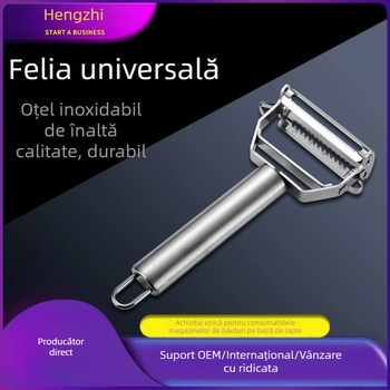 Răzuitor de bucătărie din oțel inoxidabil, multifuncțional, pentru fructe, legume și cartofi