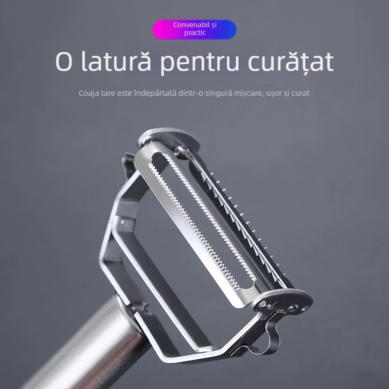 Răzuitor de bucătărie din oțel inoxidabil, multifuncțional, pentru fructe, legume și cartofi
